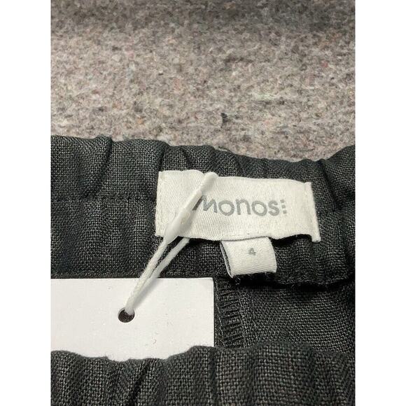 NWT Monos Algarve Black Unisex Shorts Washed Linen 4 XXL - Picture 5 of 7